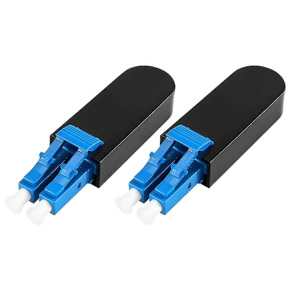 2-pakning Single Mode LC/ Fiber Optisk Loopback Adapterkabel, Singlemode 9/125 Testplugg for Testing A