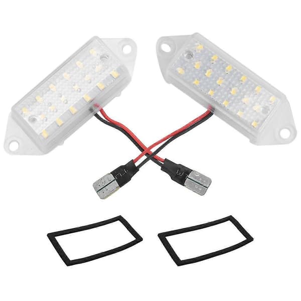 2 stk. feilfrie LED-skiltlys 18SMD hvite LED-nummerskiltlys for X 2003-2017