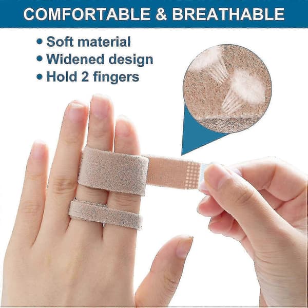 12 stk. finger tape til fastklemte, hævede, dislokerede fingerled, fingerskinner