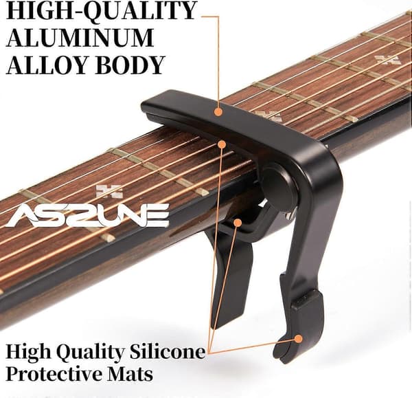1 stk. guitar til akustisk elektrisk guitar (sort - 1 stk.)
