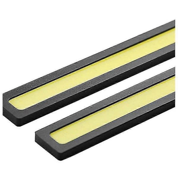 2 x Vanntette Super Lyse Bil DRL Tåkelys COB LED Lys Hvit