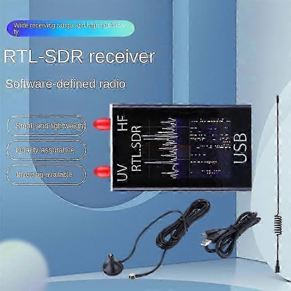 Fuldbånds Software Radio RTL-SDR RTL2832U+R820T2 Modtager+Antenne