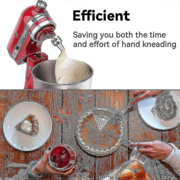 Dejkrog Udskiftning Kompatibel Med Kitchenaid Røremaskine, Rustfrit Stål K45dh Dejkrog Comp