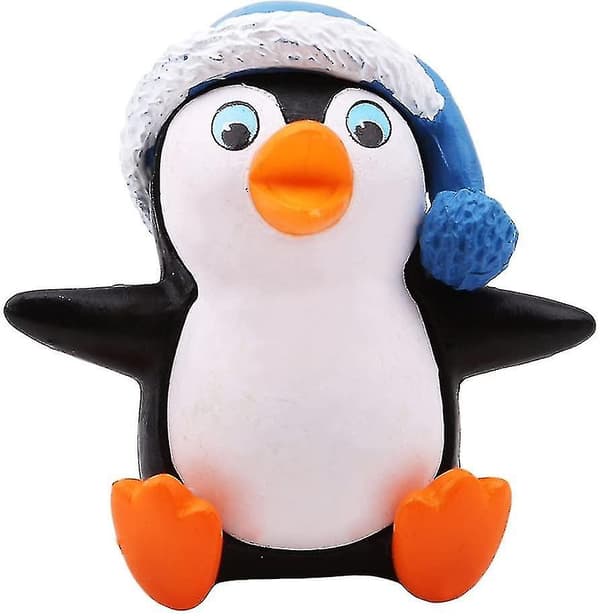 1 sett / 4 stk. Vinter Pingvinformet Dekor Mini Figur Hjem Jul