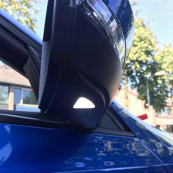 Par 13.5V LED Under Sidespeil Lys Blinklys for Mk3 5E 2012-2017 med Hvitt Lys