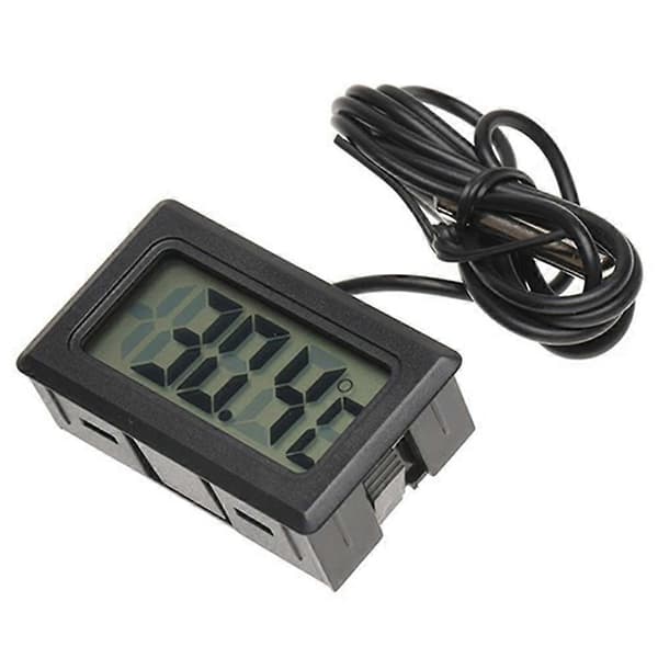 Bil Interiør Termometer Digital LCD Display Akvarium Temperaturmåler Værktøj