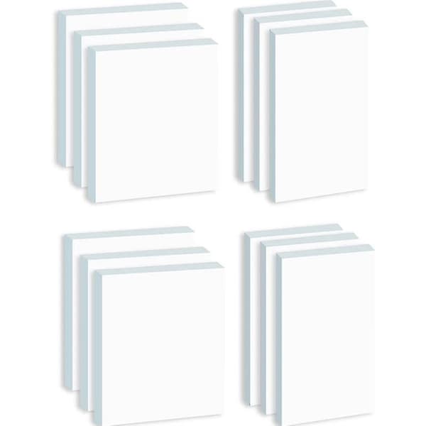 12 pakker 600 ark transparente notater, klare notater vanntette - klistrelapper for annotering