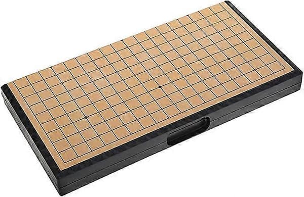 Go Spelset, Medium Storlek Magnetisk med Vikbart Schackbräde Förvaringslåda Topp Strategispel