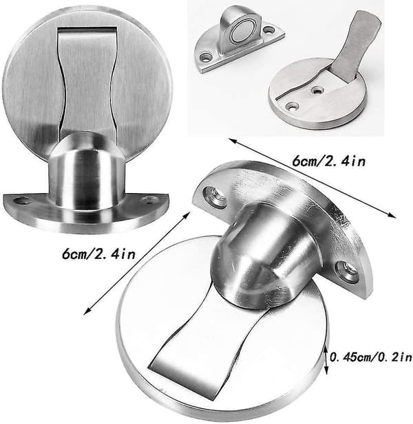 2 Magnetiske Justerbare Dørstoppere - Sterk Magnetisk Dørstopper