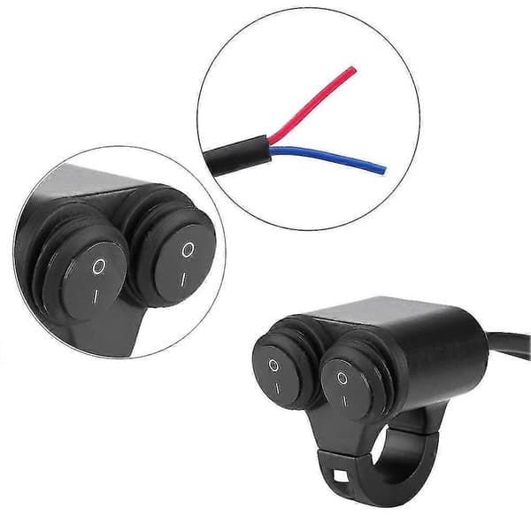 Motorcykel Broms Dimma Dubbel Kontroll Knapp Styre Switch För Framljus Switch Varningsljus Switch