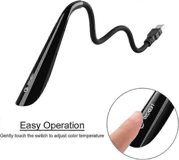2W USB LED-lys Bærbar Leselampe Kreativ LED Nattlys med Sensitiv Gave