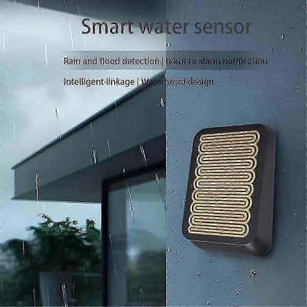 Smart Hem Zigbee Solar Regnsensor Trådlös Appkontroll Realtidsregndetektering för Trädgårdsautomat