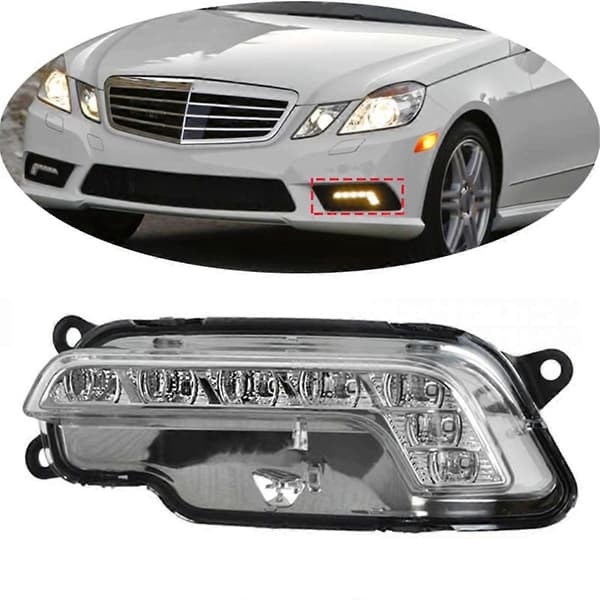LED kjørelys DRL nedre støtfangergrill for W212 E300 E350 E500 2009-2013