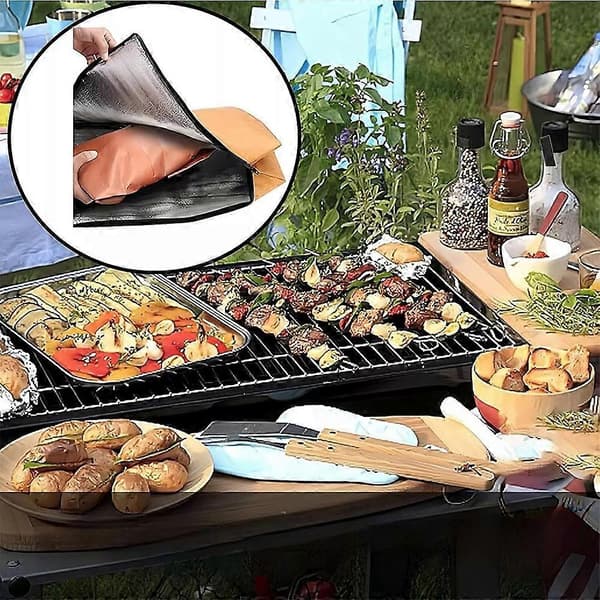 BBQ-teppe for hviling av kjøtt, gjenbrukbart BBQ-brisketteppe, isolert kjøttpose