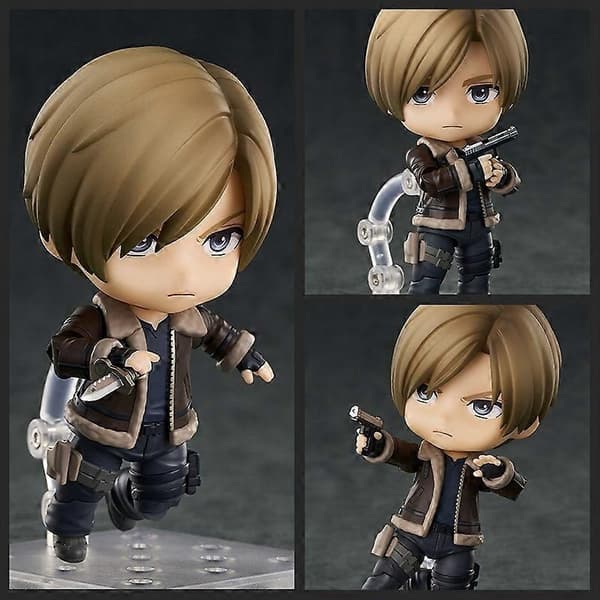 Resident Evil 4 Leon S. Kennedy Q Version Action Figur Anime PVC Model
