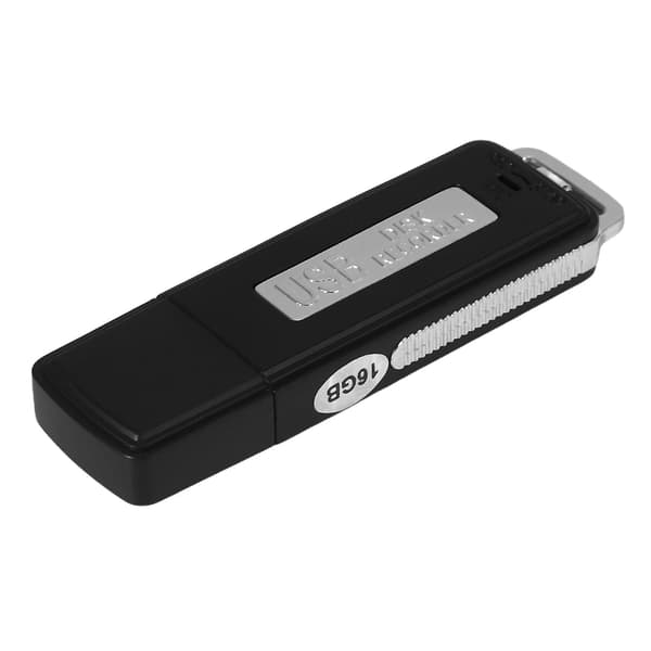 16 GB USB Stemmeoptager, Mini Lydoptager til Forelæsning Møde Lomme Stemmeoptager Til I