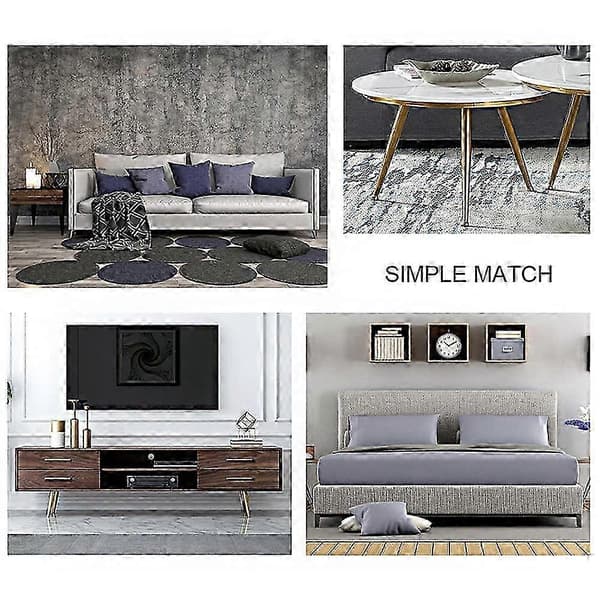 4 Stk. Møbel Sofaben, Sofaben, Moderne Sofaben, TV-skabsben, Sengeben, til Skab, Sofa, Bordkommode (Sort)
