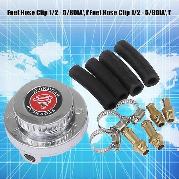 Gunmetal Drivstofftrykksregulator Justerbar Universal for Forgassermotor
