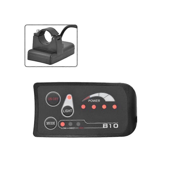 5PIN S810 E-cykelmåler LED-display IP65 36V UART til elcykel Elektrisk cykelmåler (36V)