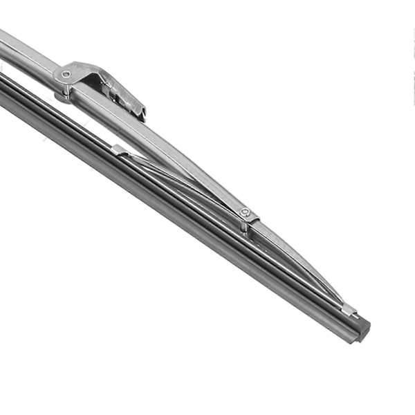 12in/30.48cm Forrudeviskerblade i Rustfrit Stål Poleret Sølv Universal til Bil