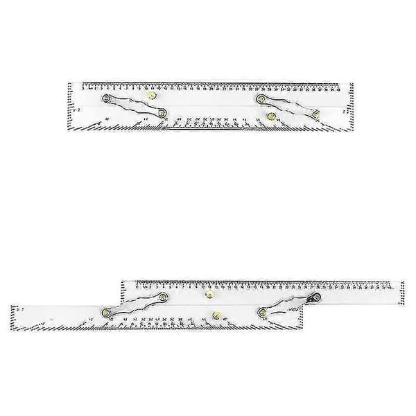 Marine Parallel Lineal Klar Skala, 450mm, Nautiske Kort Parallel