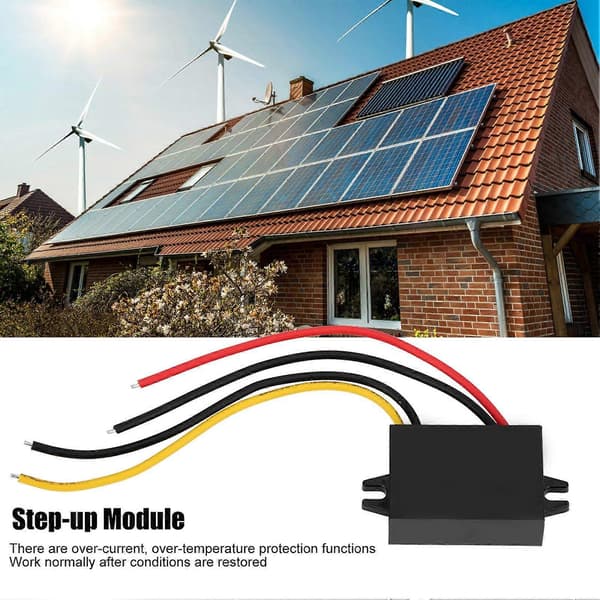 12V til 48V DC-modul, DC-konverterregulator, strømforsyningsadapter til golfvogn, klubbil, lastbil