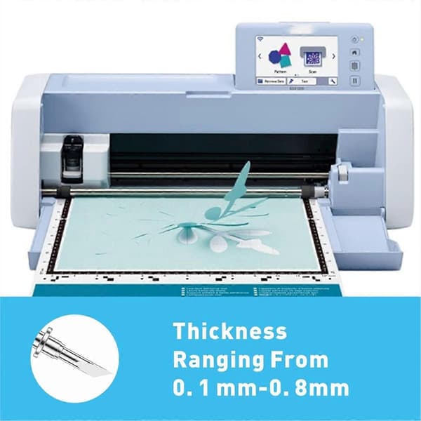 3 stk. til CABLDP1 Auto Blade til ScanNCut 2 ScanNCut DX2 DesignNCut Kompatibel CABLDP1 Holder 2mm