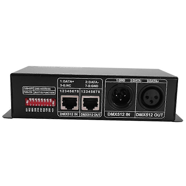 3-kanals DC12-24V RGBW DMX 512 Dekoder LED Kontroller RGB LED DMX512 Dekoder, DMX512-3ch