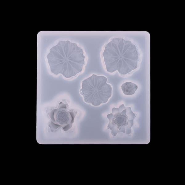 Smykker Epoxy Silikone Støbeforme Blomster Blade Resin Øreringe Forme-fg