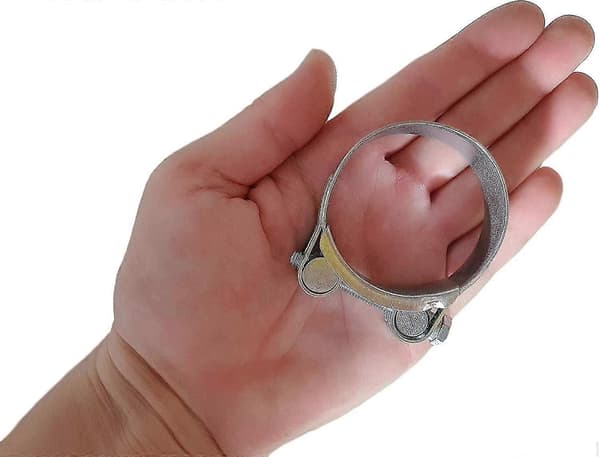 2-pak Forstærkede klemmer til 52-55 mm galvaniseret stålrør