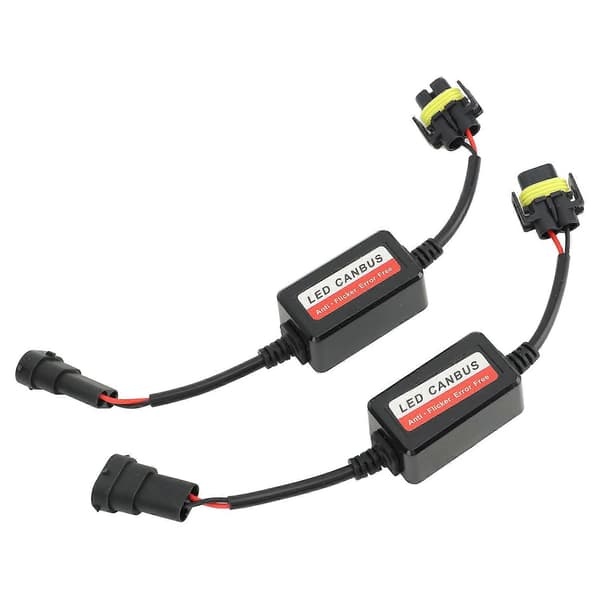 2 st H8 H9 H11 LED Canbus Decoder 12V Fel Fri Anti Flimmer Decoder för LED Strålkastare Dimljus