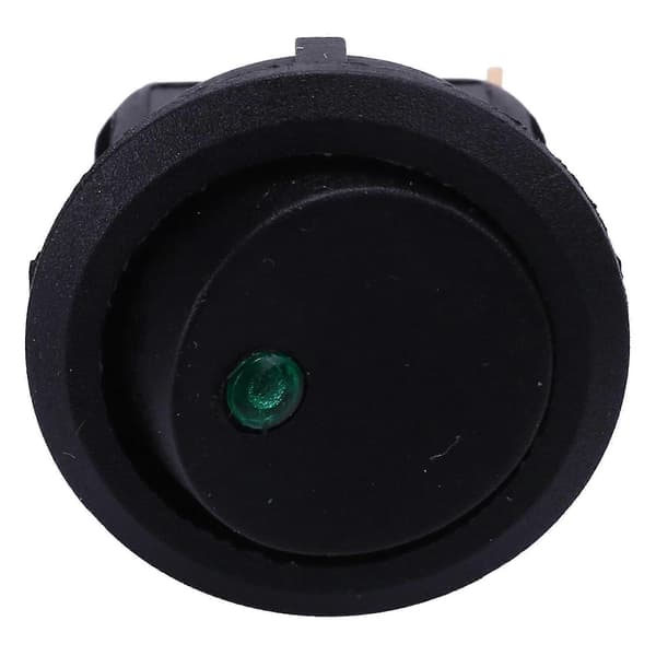 8 stk. LED Dot Lys 12V Bil Auto Båd Rund Vippekontakt ON/OFF TOGGLE SPST SWITCH
