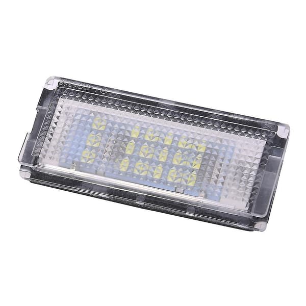 2 st Nummerplåtsbelysning 18 LED 3528smd Vit Nummerplåtslampa För E46