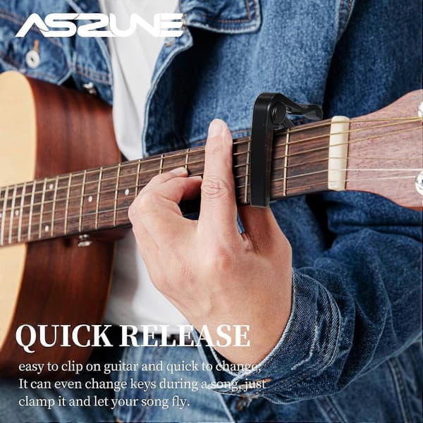 1 stk. guitar til akustisk elektrisk guitar (sort - 1 stk.)