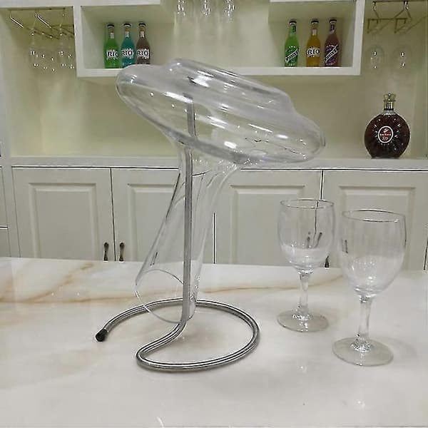 Dekanter Torkställ Multifunktionell Flask- och Kopptorkställ Vinde kanter Torkställ, Grå