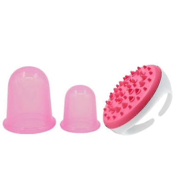 Anti-cellulite, Silikone Cupping Enhed, Cellulite Massage Kit (3 Dele)