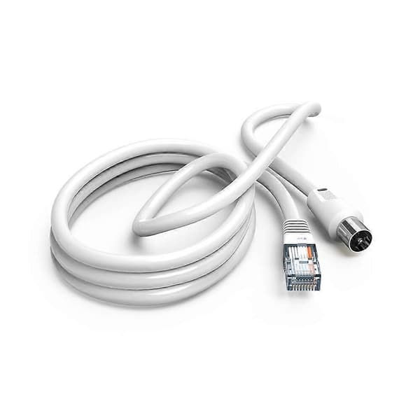 HAMA Antennekabel 75dB Koaksialplugg til RJ45-plugg Hvit 2,5m