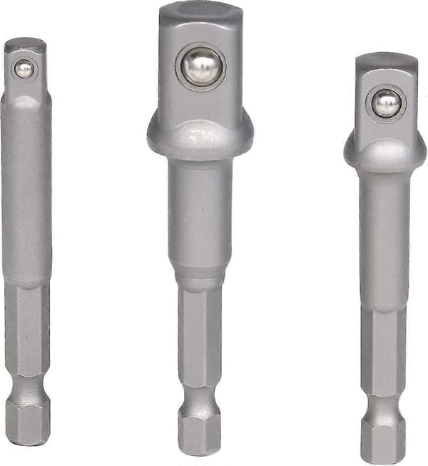 Hex Skaft Til Firkant Skaft Adapter, Bore-/skruetrækker Adapter Skaft 1/2 (73mm)