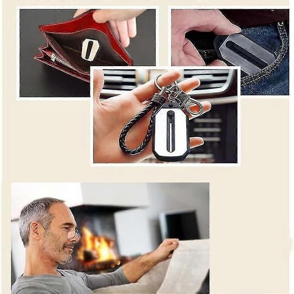 Multifunksjonell nøkkelring med lesebriller, mini rammeløse bærbare lesebriller for eldre 150 degrees