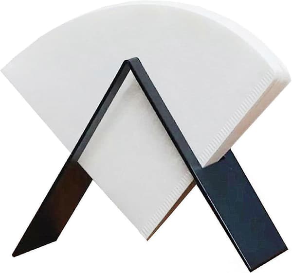 Kaffefilterpapirholder, kaffepapirbeholder i rustfrit stål