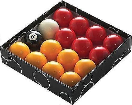 PowerGlide Classic Standard Röda och Gula Poolbollar 47,5mm - Förpackade