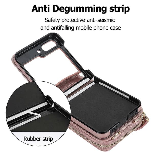Lang og Kort Lanyard Lynlås Kort Slot Foldbart Telefoncover