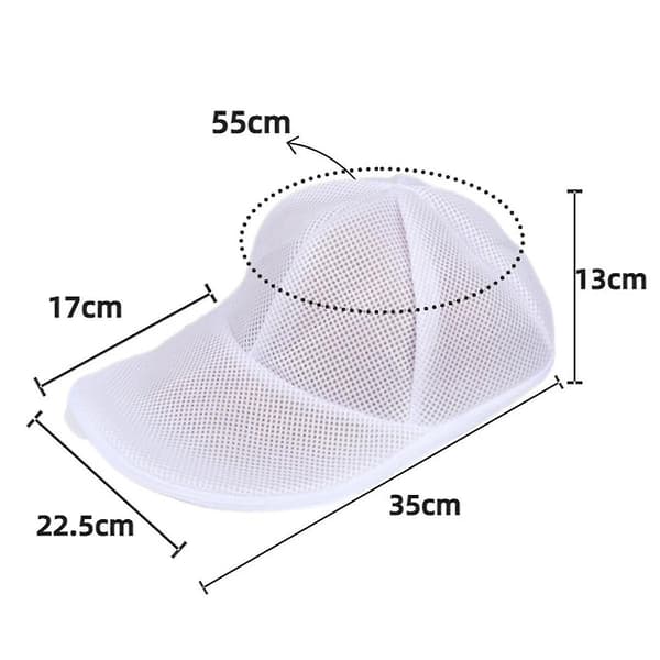 Enkel Hat Wash Protector Baseball Cap Cleaner Vaskpose Vask Hat Bag Vaskemaskin Mesh Bag Ne