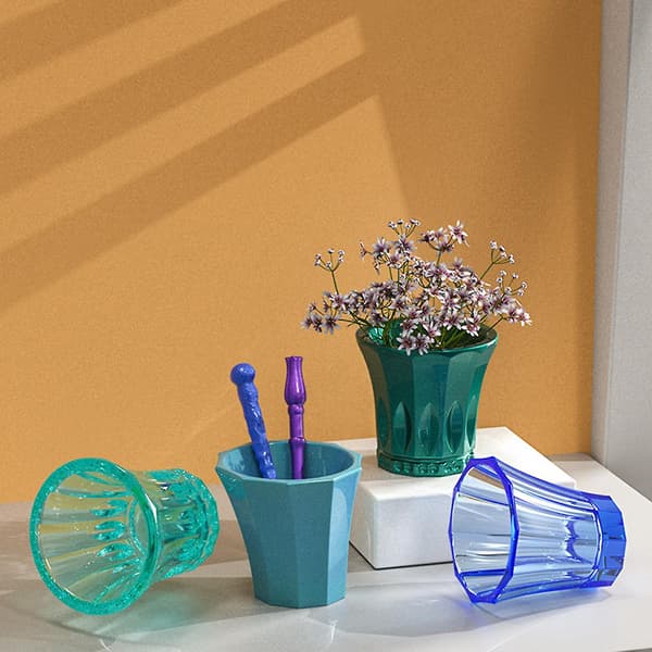 Blomvas Hartsformar Silikon Liten Hög Vas Blomkruka Ljusstake Form