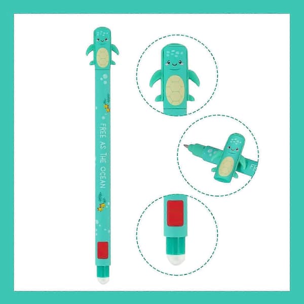 Generisk Raderbart Pennset Specialutgåva 3 Pennor Perfekt Söt 1ml Refill