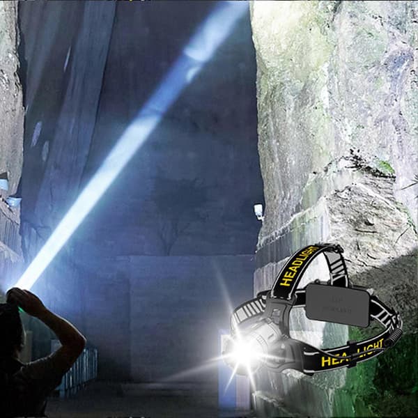 LED Hodelykt Super Sterk 4 Lysmoduser Bevegelsessensor Zoombar Vanntett Fjernlys Hodelykt Nødlys