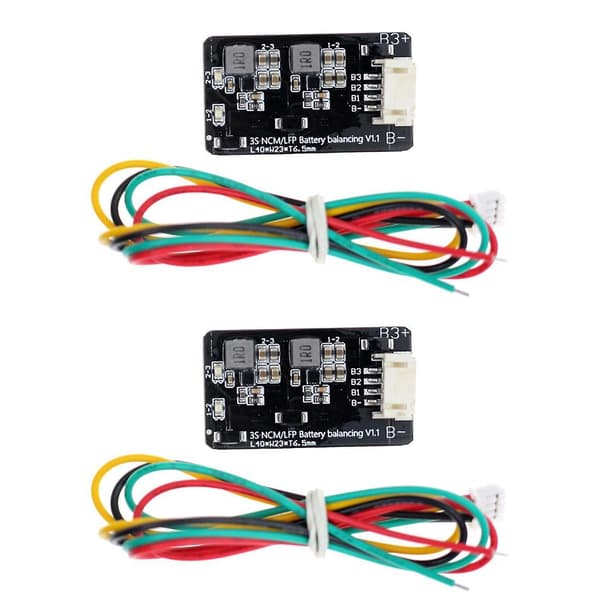 2 stk. 1.2a 3s Aktiv Equalizer Balancer Equalizer Modul - Lifepo4 Lithium Batteri Aktiv Balancer B
