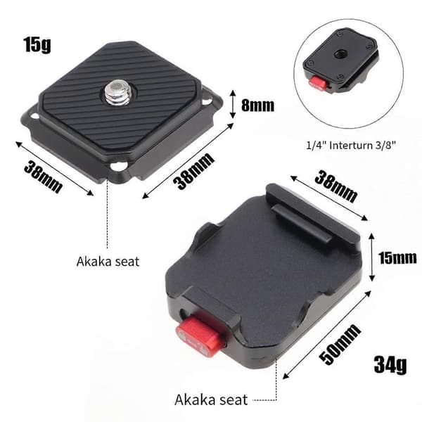 För Arca snabbkopplingsplatta bas klämhållare DSLR kamerastabilisator
