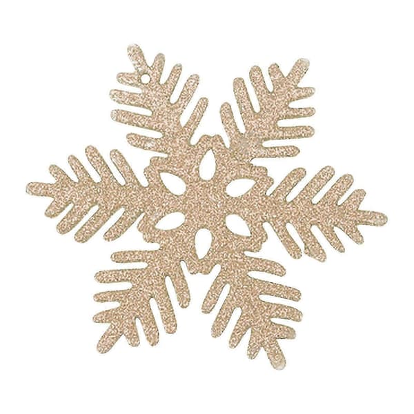 48 st Snöflinga Juldekoration Julgransdekorationer Festprogram