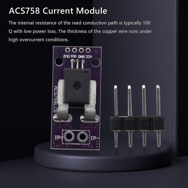 Acs758 Acs758lcb-100b Strömmodul Linjär Hall-strömsensor Pff-t Strömavkänning 3-5v